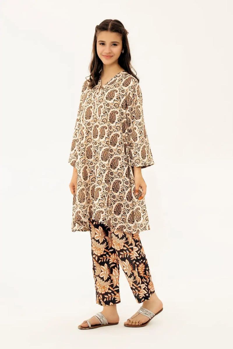 2 Piece - Printed Arabic Lawn Suit thumbnail