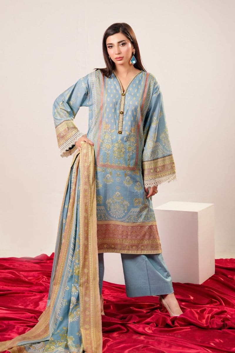 3 Piece - Printed Lawn Suit thumbnail