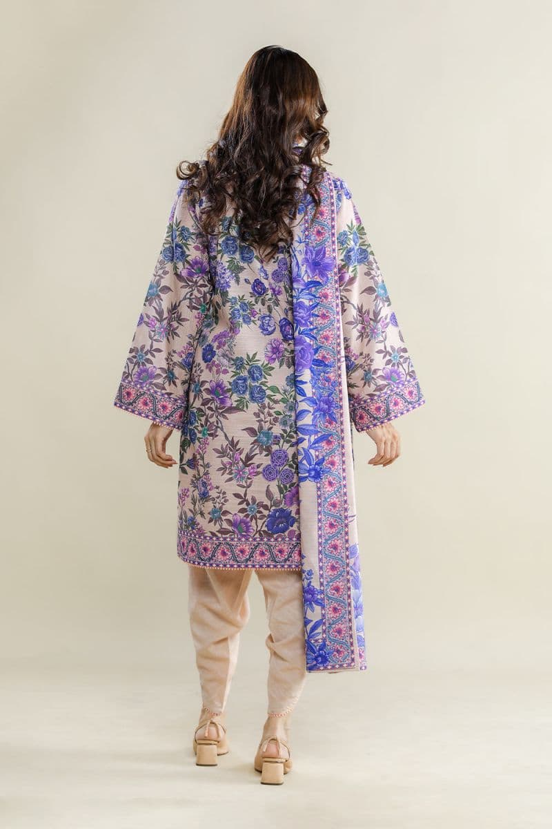 3 Piece - Printed Khaddar Suit thumbnail