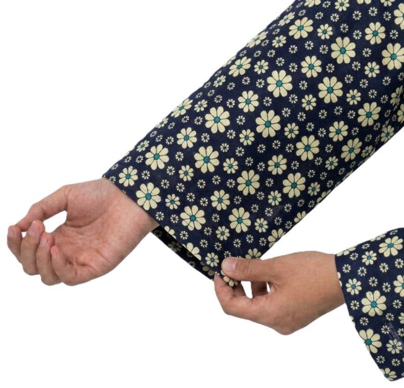 Plum Khaddar Black Colour printed Beige flowers embroidered with Beige threads on 2pc stitched suit for Girls thumbnail