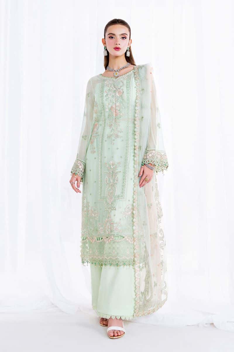 Embroidered Chiffon Unstitched Suit