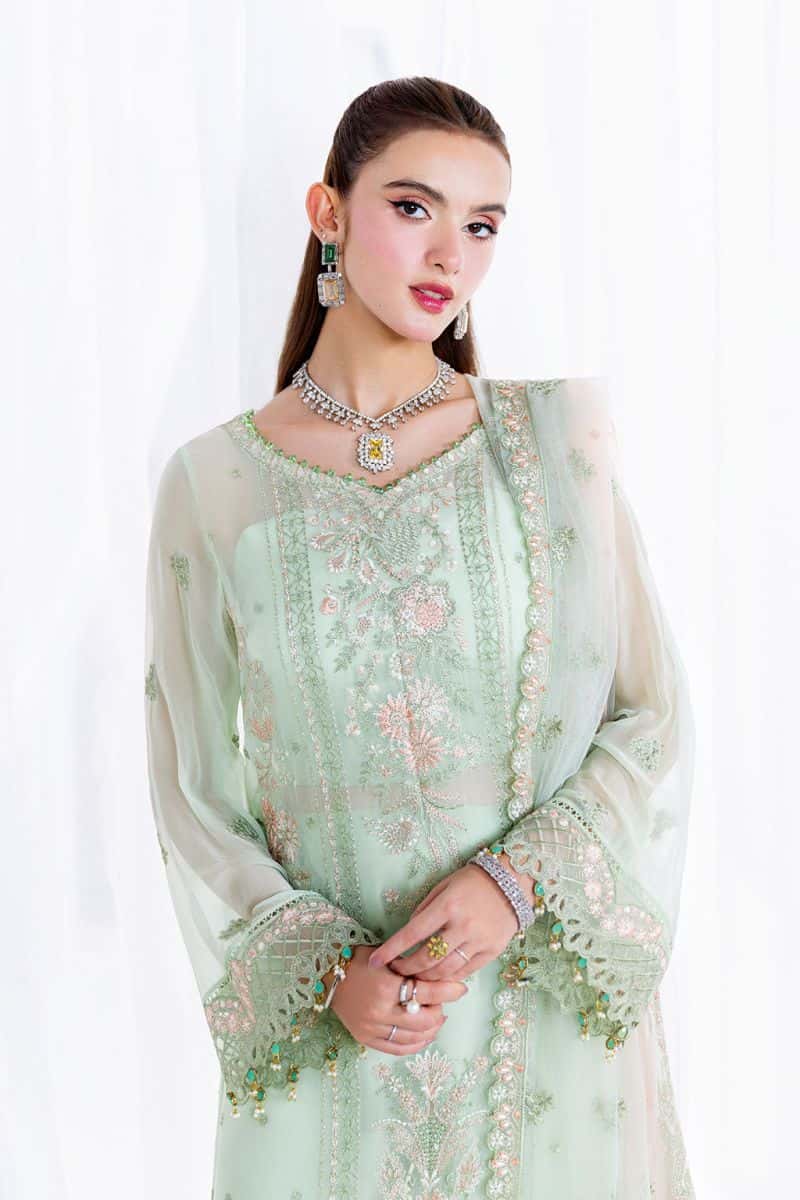 Embroidered Chiffon Unstitched Suit - alternate view