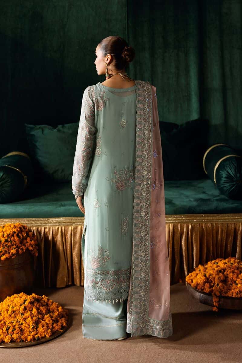 Embroidered Chiffon Unstitched Suit - alternate view