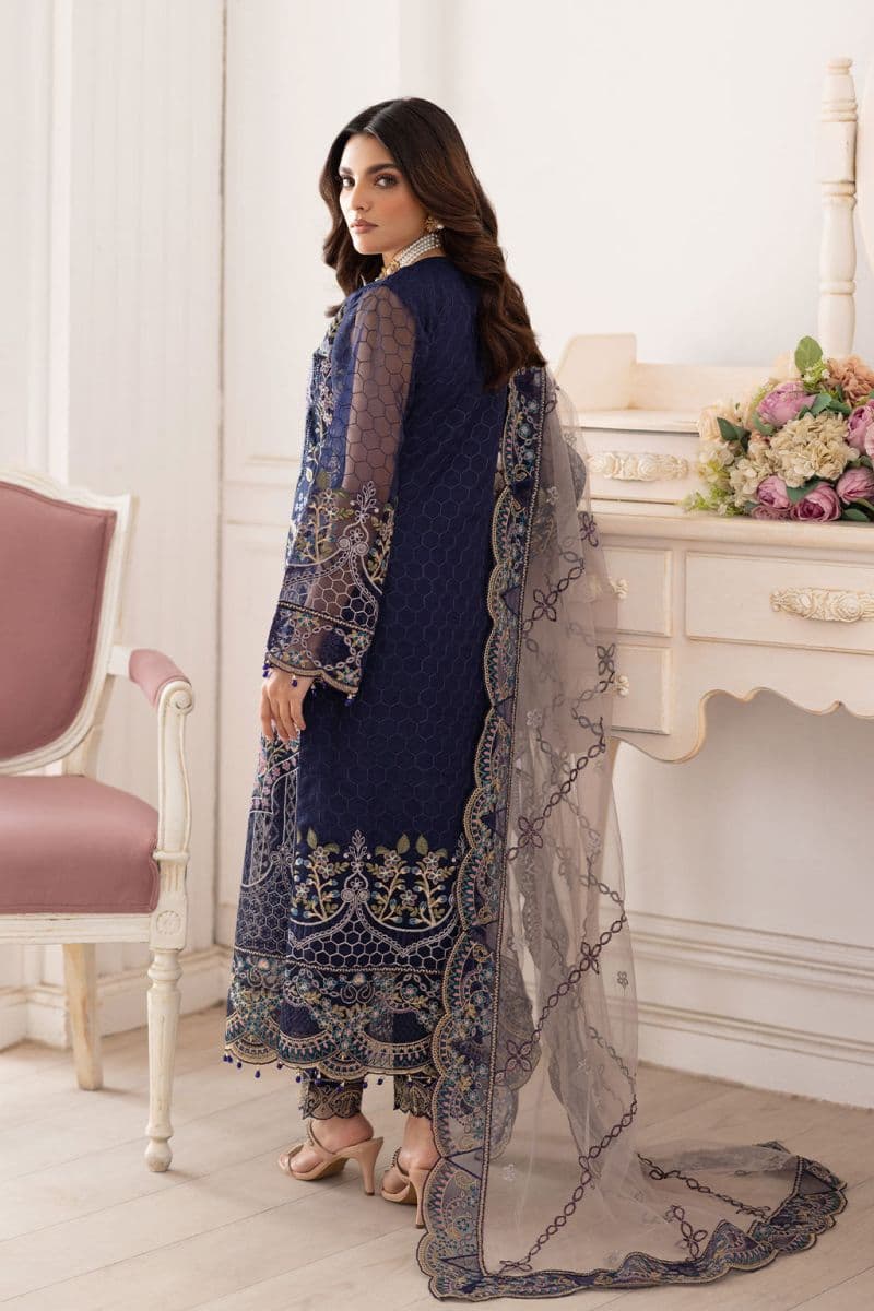 Embroidered Silk Unstitched Suit thumbnail