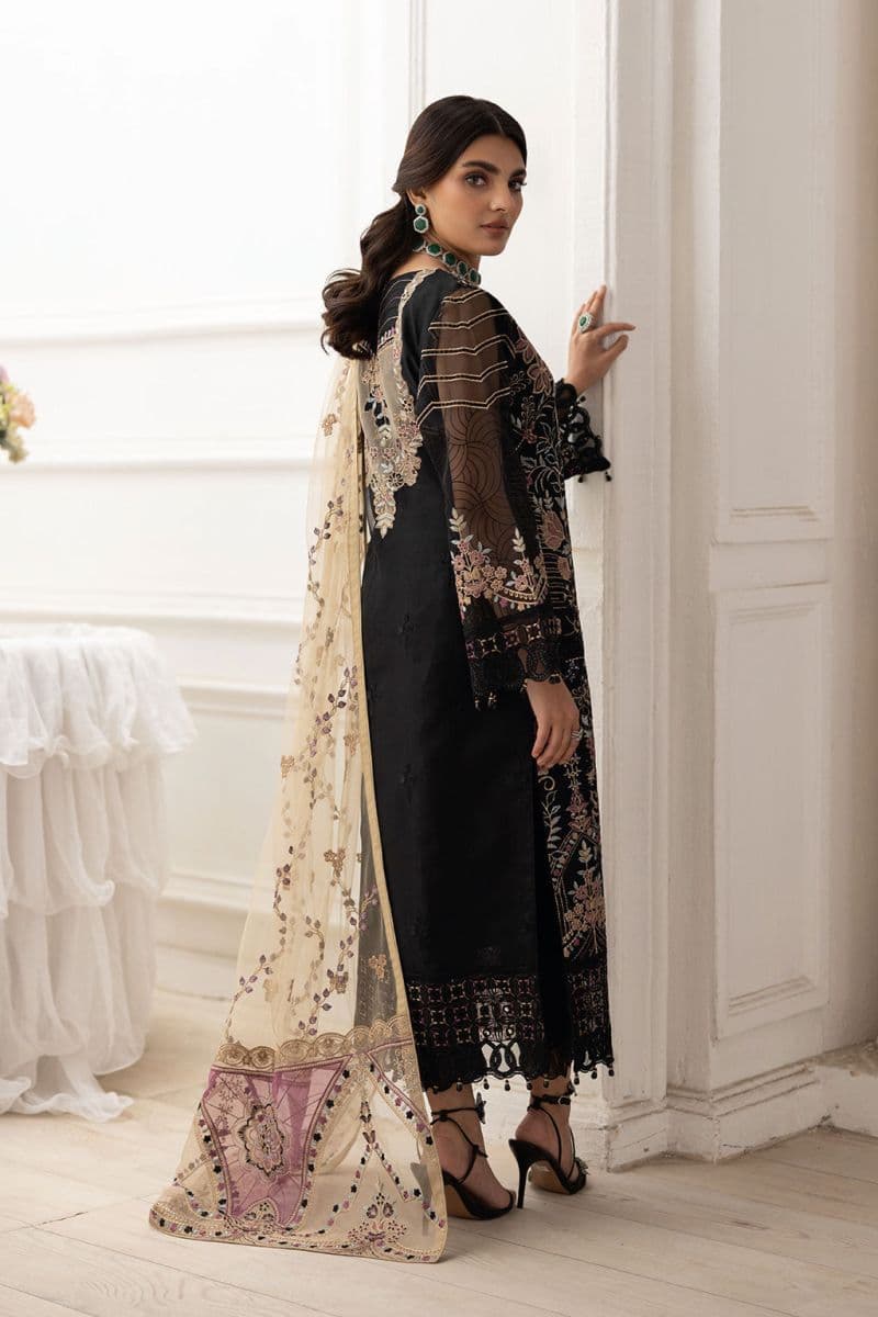 Embroidered Silk Unstitched Suit thumbnail