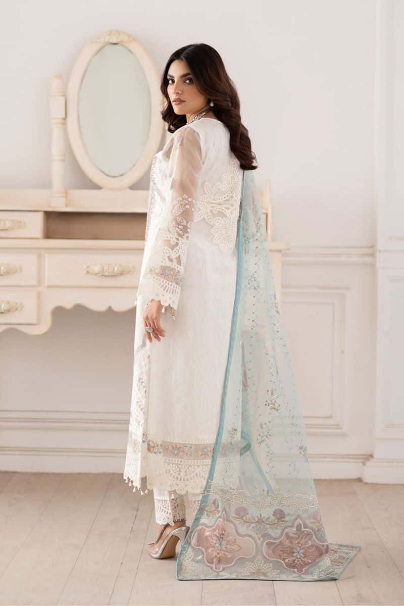 Embroidered Silk Unstitched Suit - alternate view