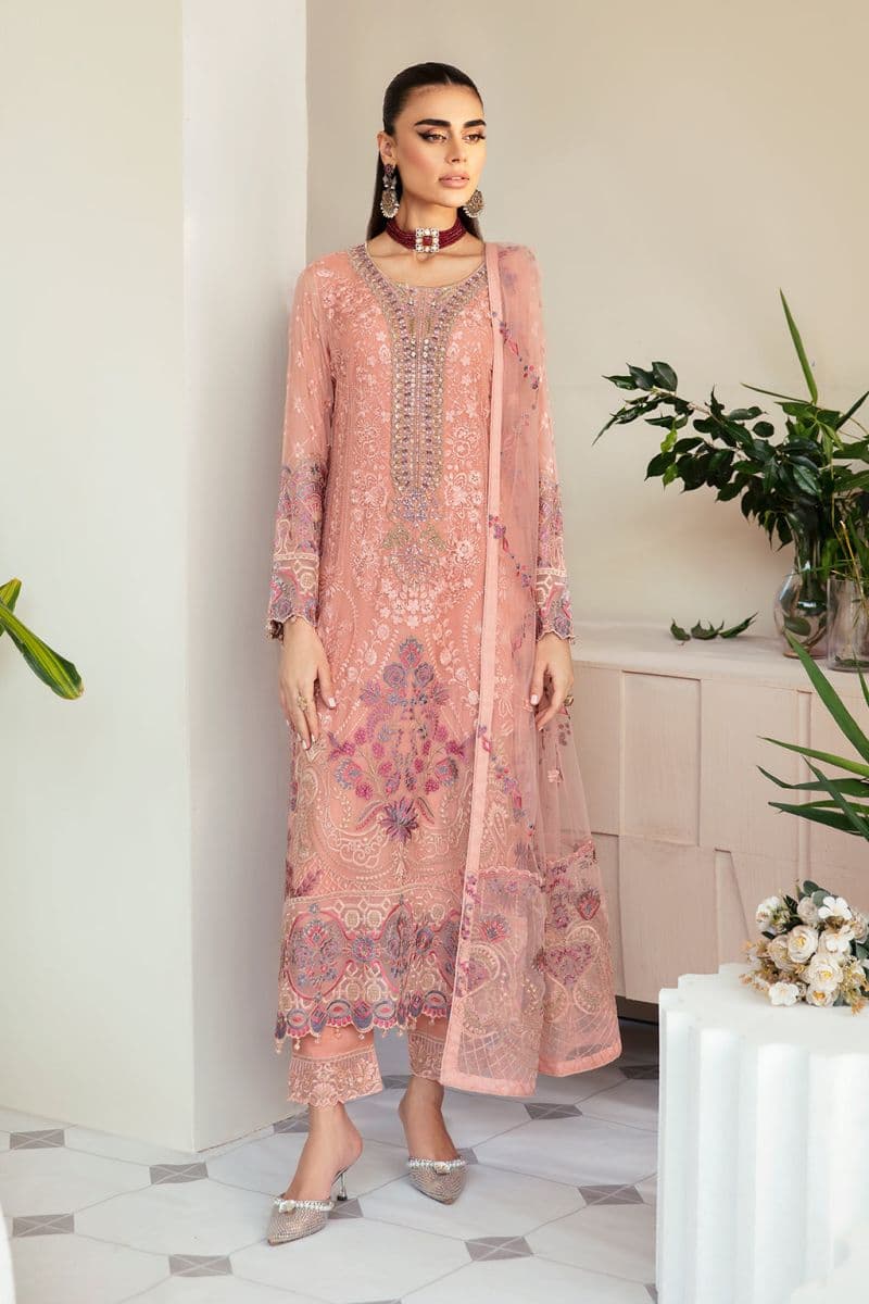 Embroidered Chiffon Unstitched Suit thumbnail