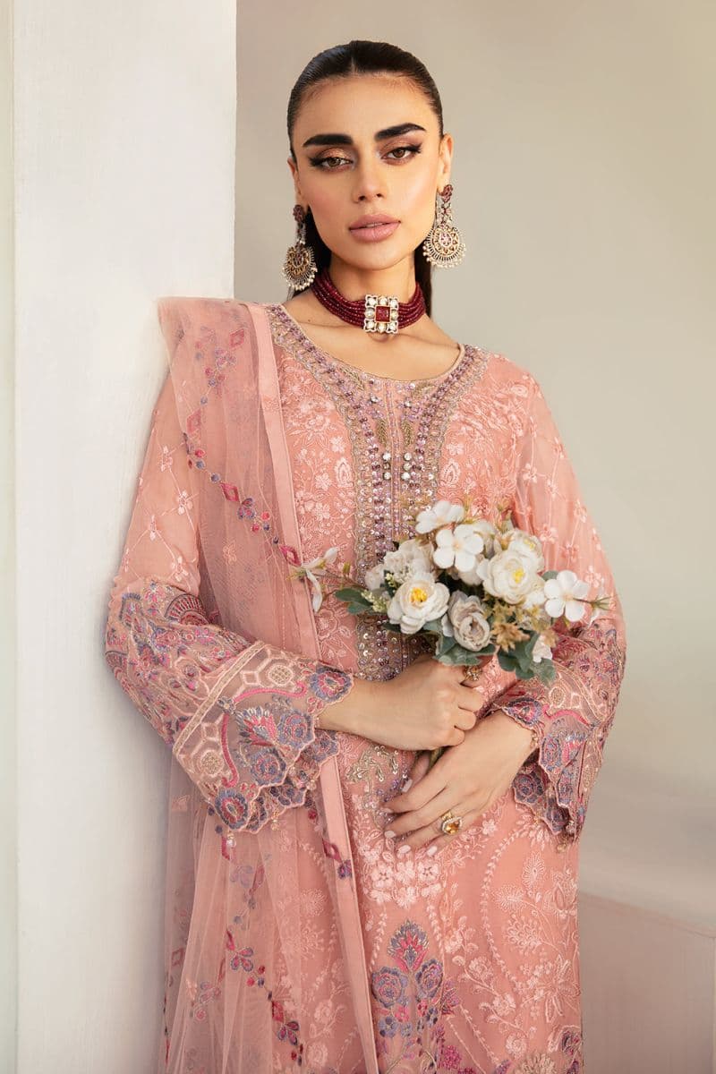 Embroidered Chiffon Unstitched Suit thumbnail
