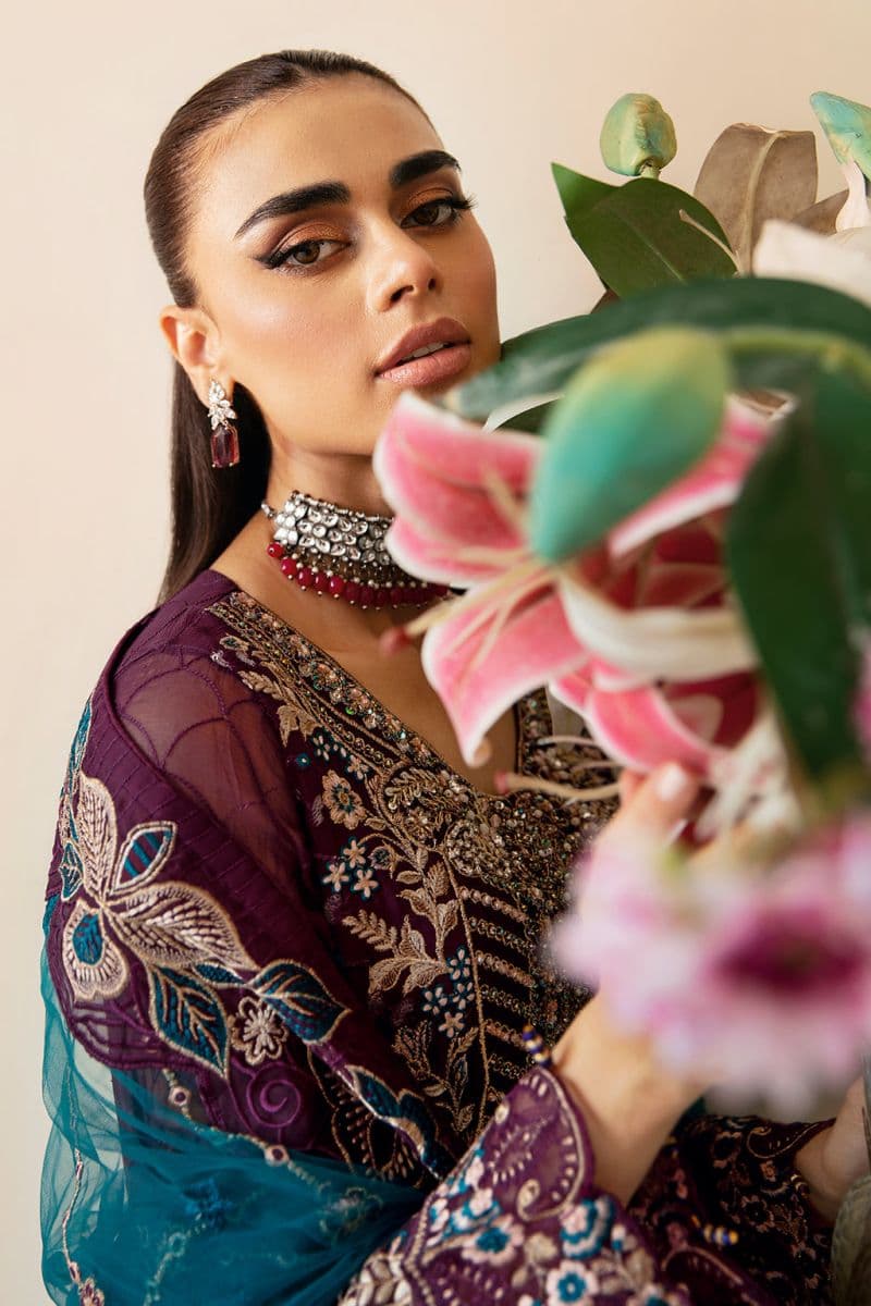 Embroidered Chiffon Unstitched Suit thumbnail