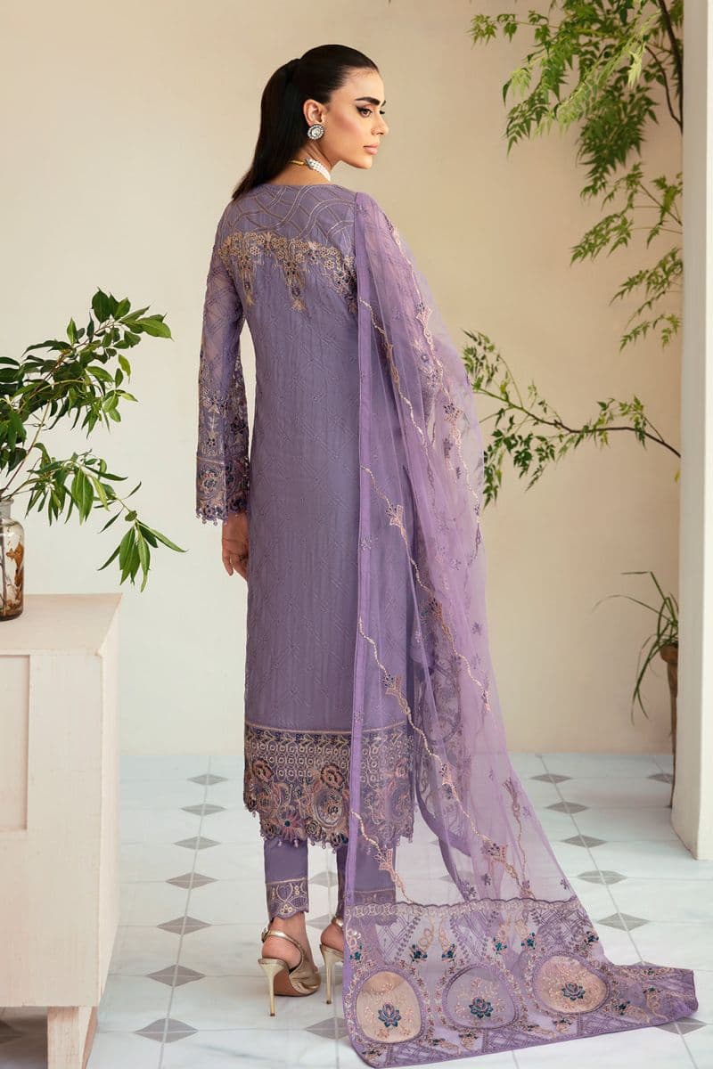 Embroidered Chiffon Unstitched Suit thumbnail