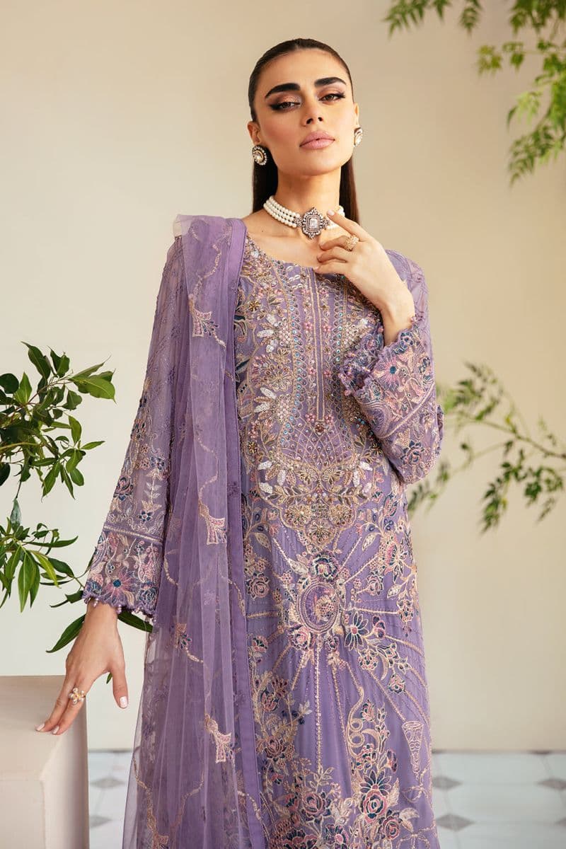 Embroidered Chiffon Unstitched Suit thumbnail