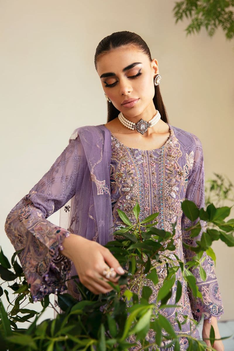 Embroidered Chiffon Unstitched Suit thumbnail