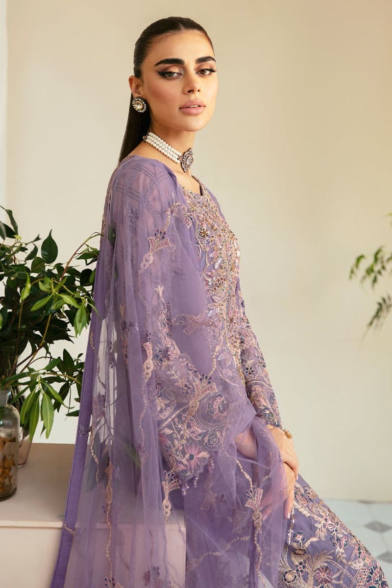 Embroidered Chiffon Unstitched Suit thumbnail