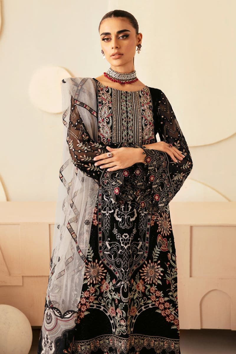 Embroidered Chiffon Unstitched Suit thumbnail