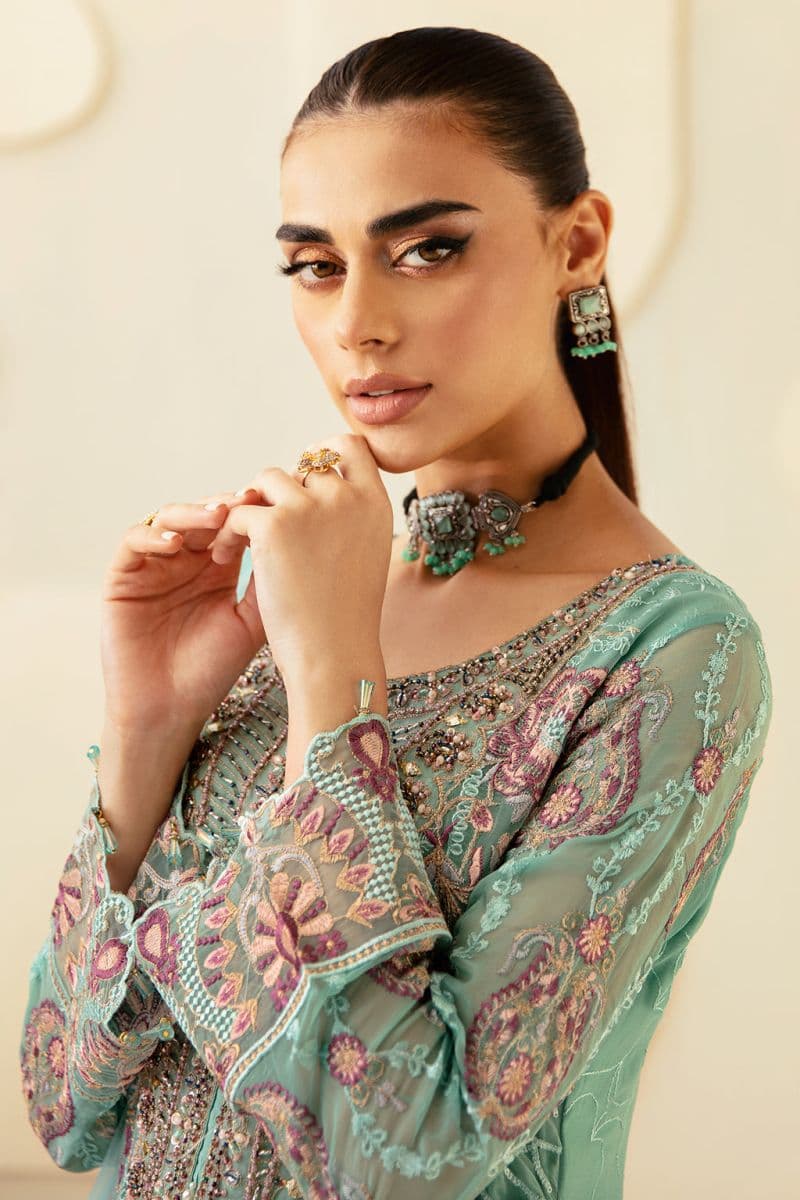 Embroidered Chiffon Unstitched Suit thumbnail