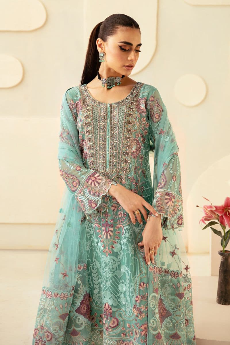 Embroidered Chiffon Unstitched Suit thumbnail