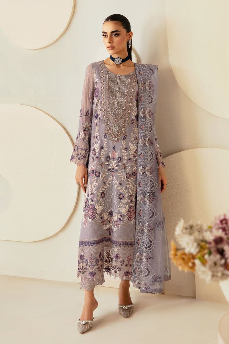 Embroidered Chiffon Unstitched Suit thumbnail