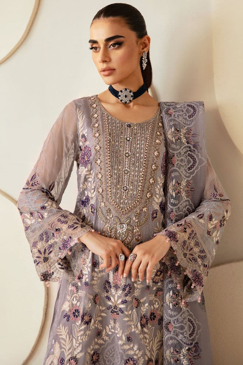 Embroidered Chiffon Unstitched Suit thumbnail