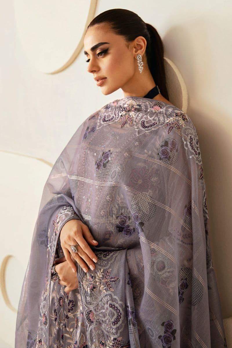 Embroidered Chiffon Unstitched Suit thumbnail