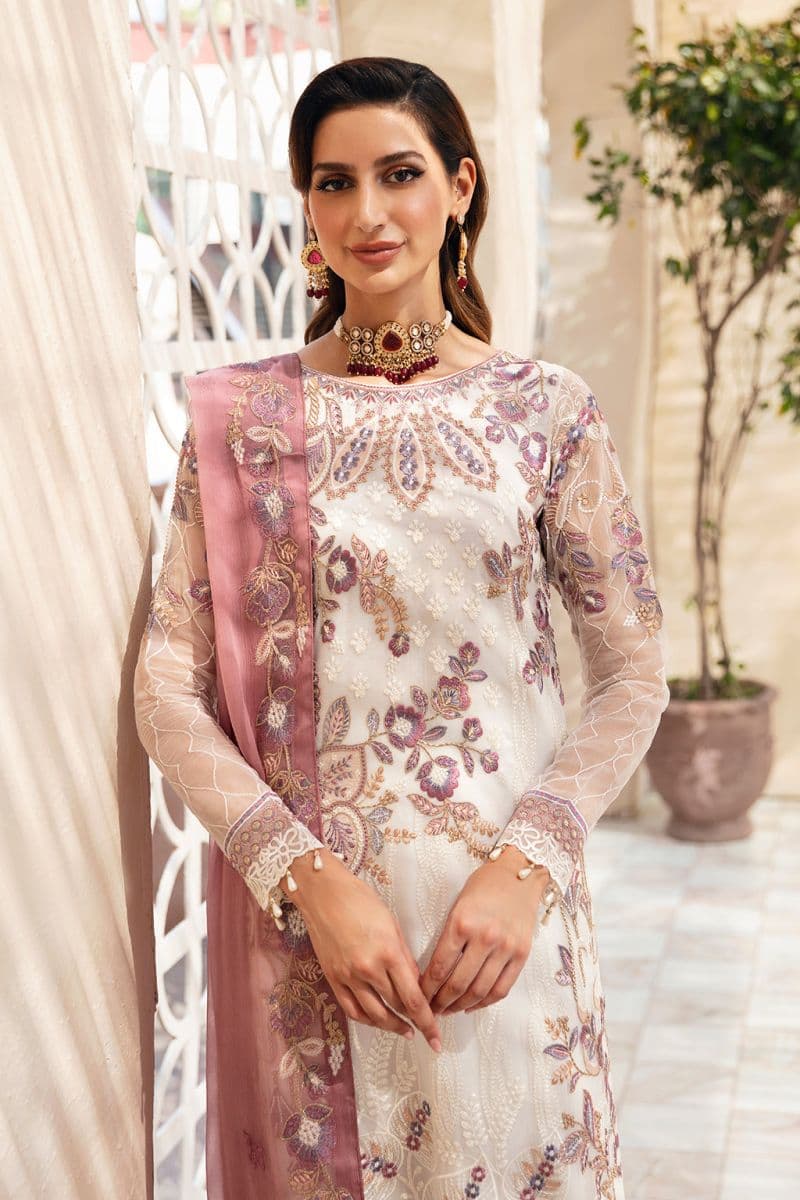 Embroidered Chiffon Unstitched Suit thumbnail