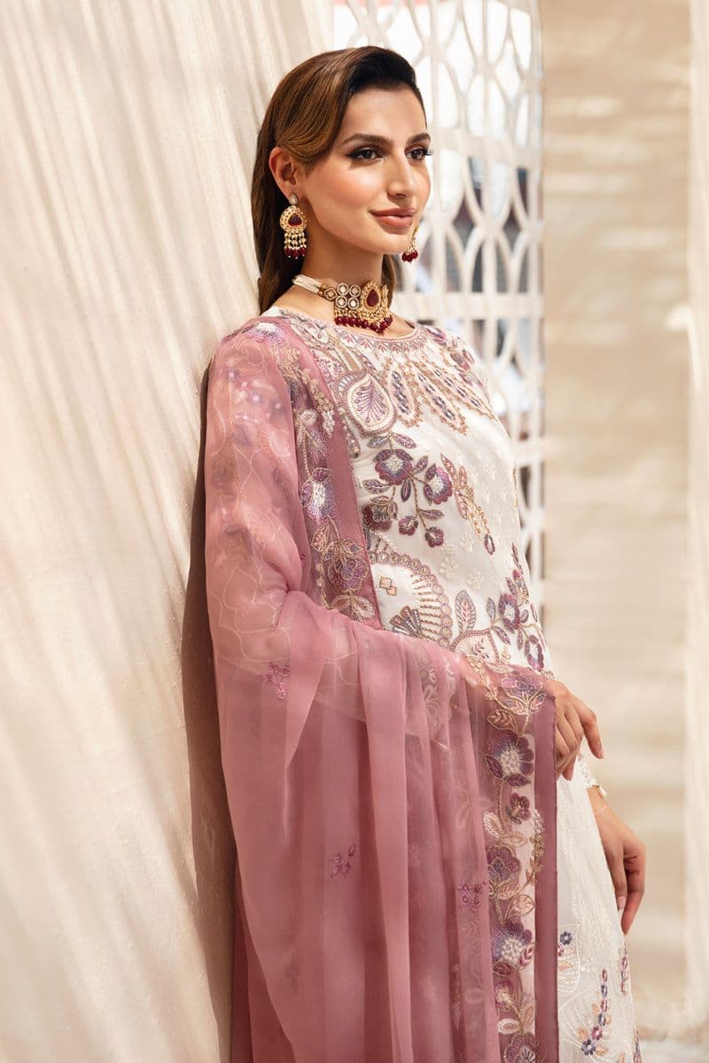 Embroidered Chiffon Unstitched Suit thumbnail