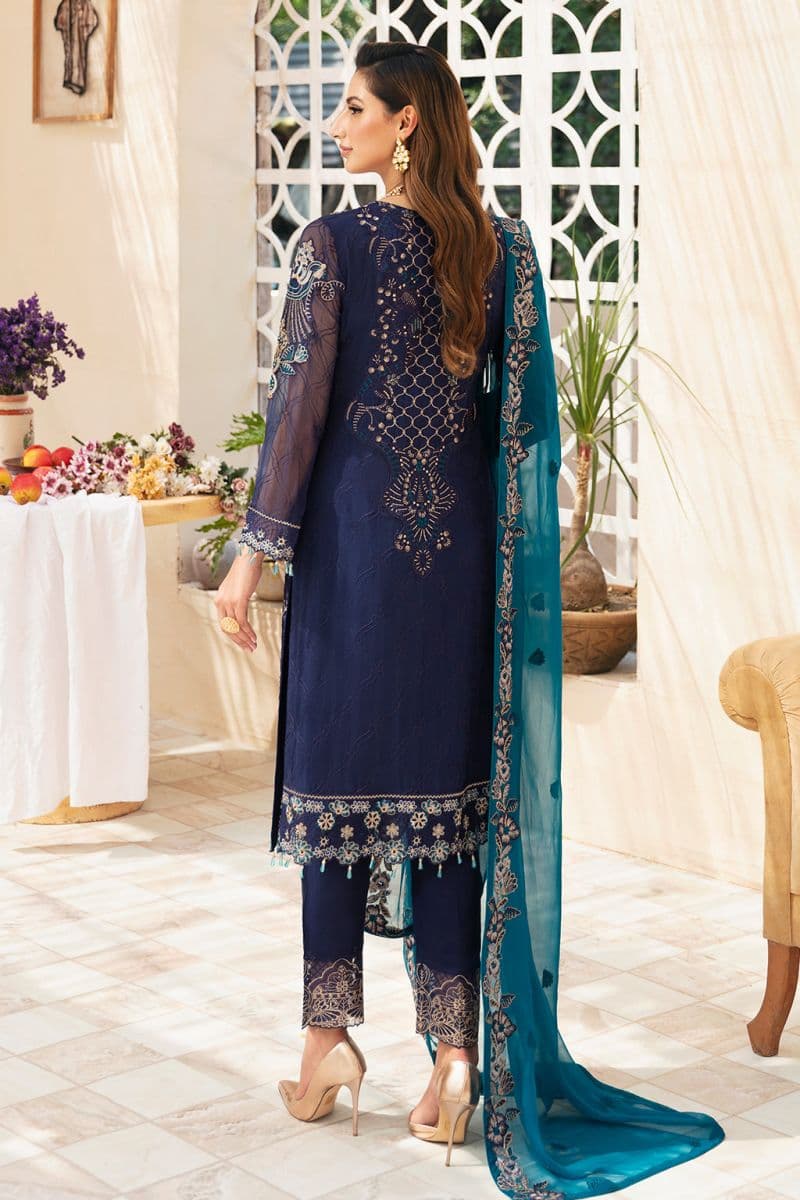 Embroidered Chiffon Unstitched Suit thumbnail
