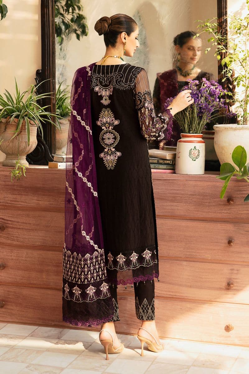 Embroidered Chiffon Unstitched Suit thumbnail