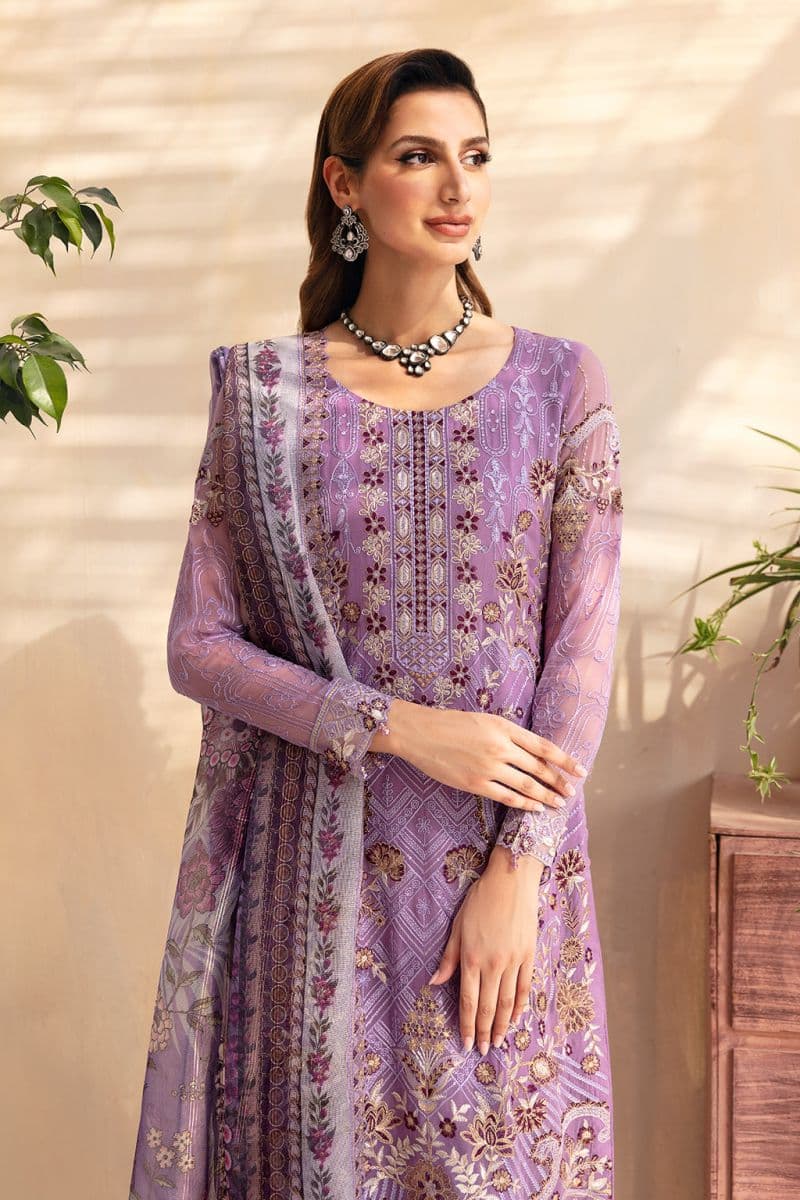 Embroidered Chiffon Unstitched Suit thumbnail