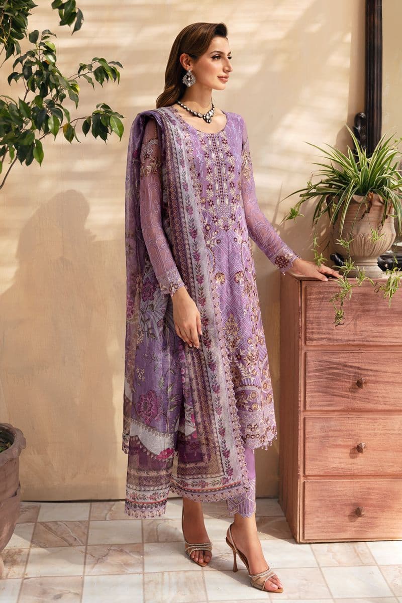 Embroidered Chiffon Unstitched Suit thumbnail