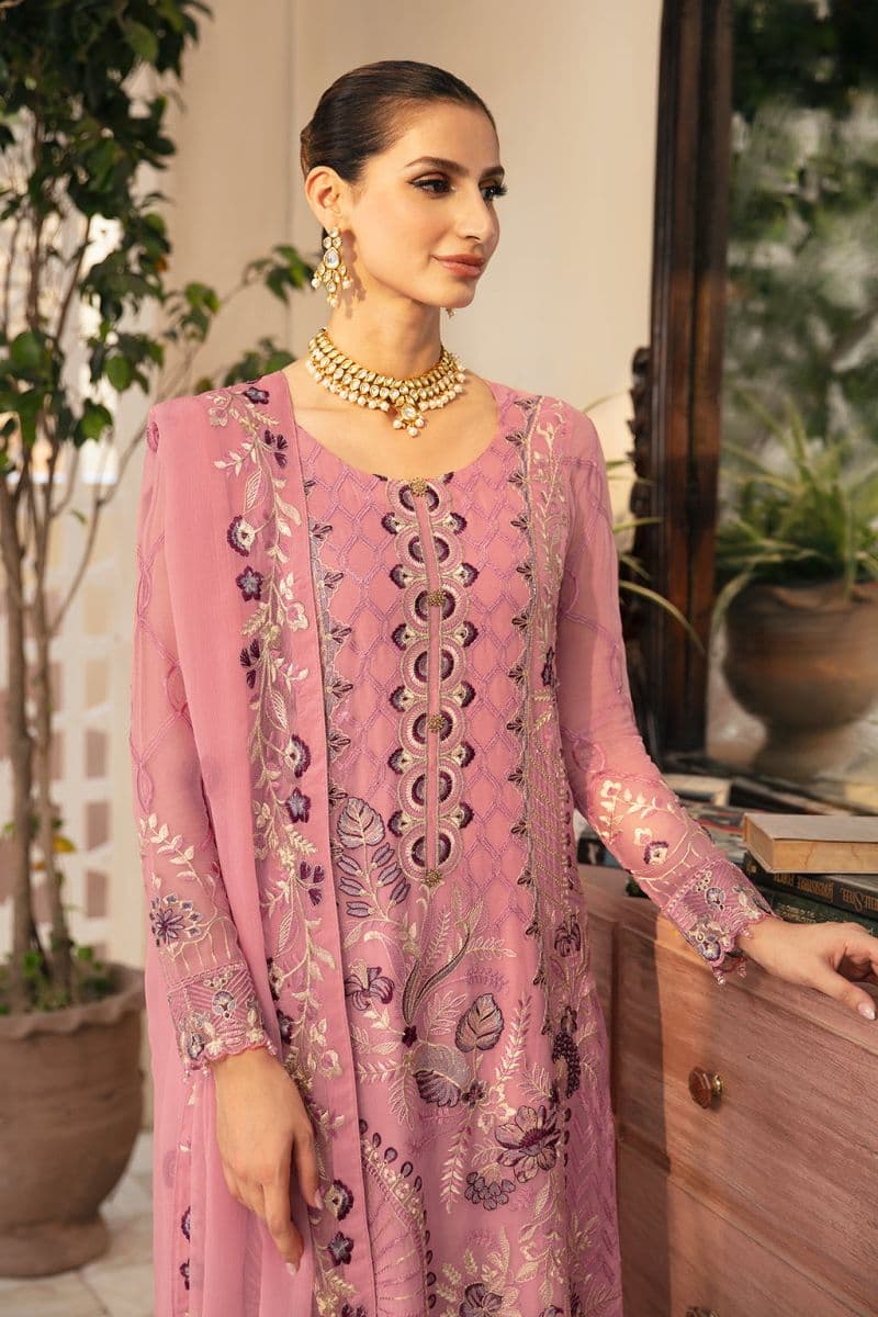 Embroidered Chiffon Unstitched Suit thumbnail