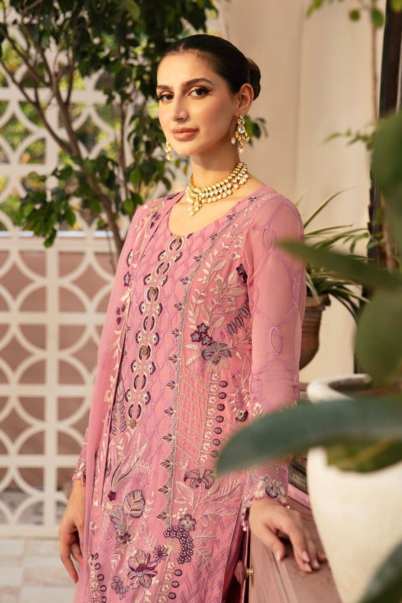 Embroidered Chiffon Unstitched Suit thumbnail
