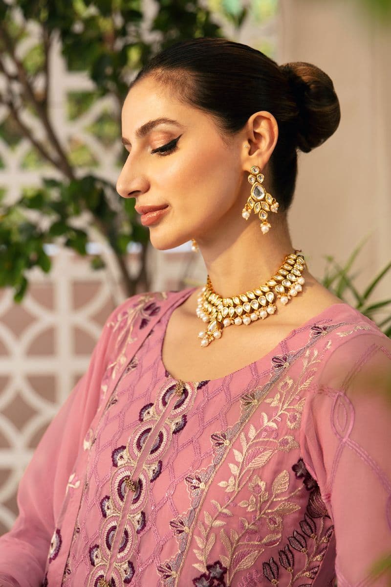 Embroidered Chiffon Unstitched Suit thumbnail