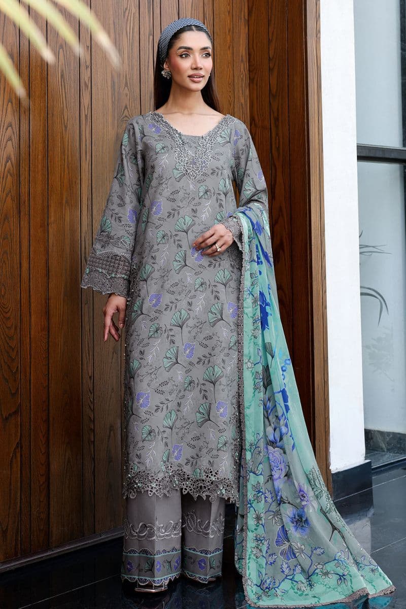 Embroidered Lawn Unstitched Suit thumbnail