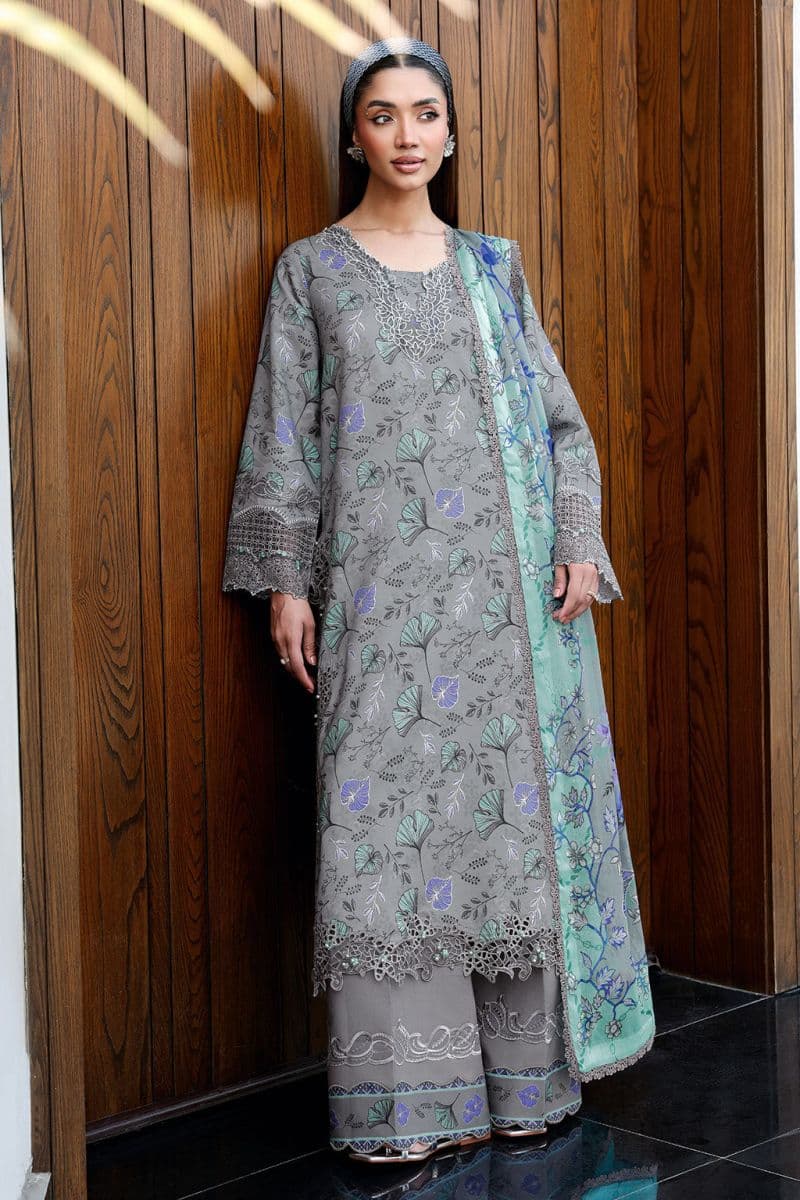 Embroidered Lawn Unstitched Suit thumbnail