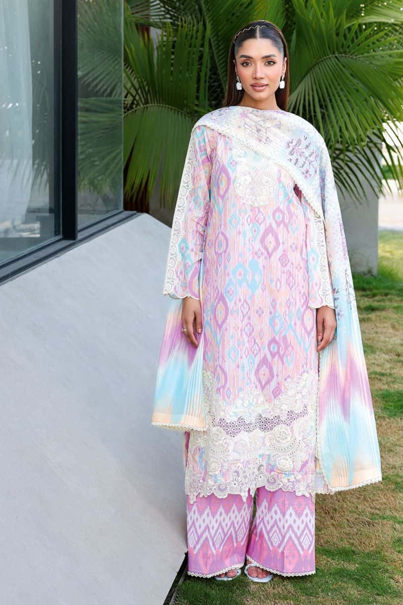 Embroidered Lawn Unstitched Suit