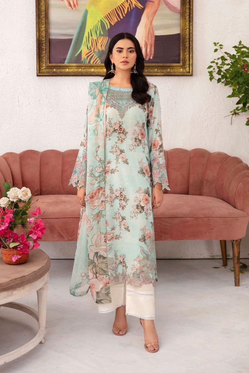 Embroidered Lawn Unstitched Suit thumbnail