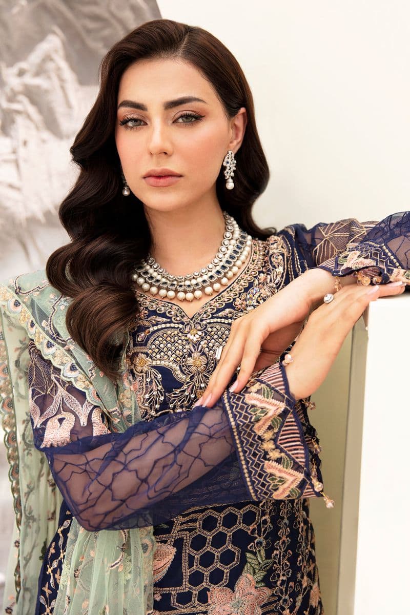 Embroidered Silk Unstitched Suit thumbnail