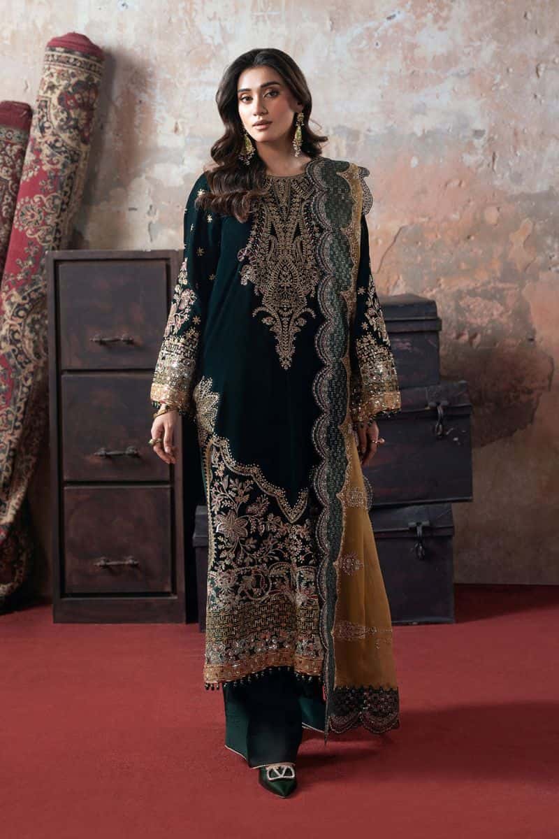 Embroidered Chiffon Unstitched Suit