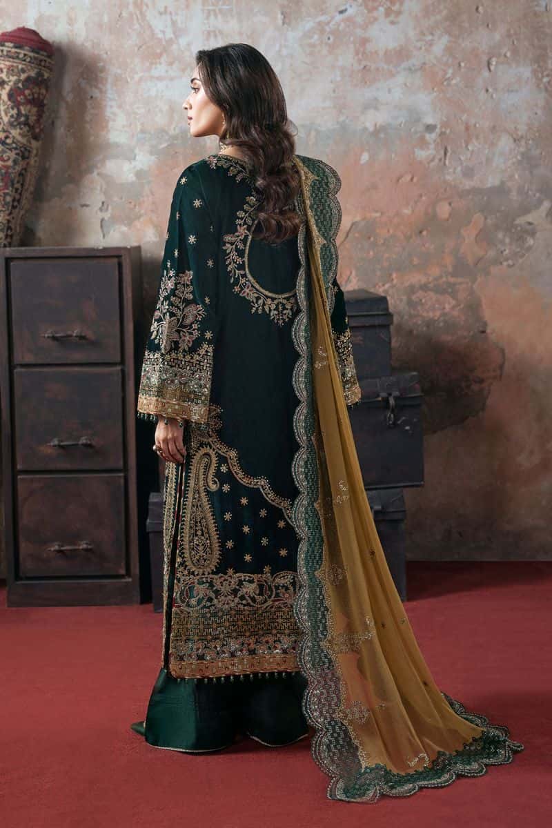 Embroidered Chiffon Unstitched Suit - alternate view