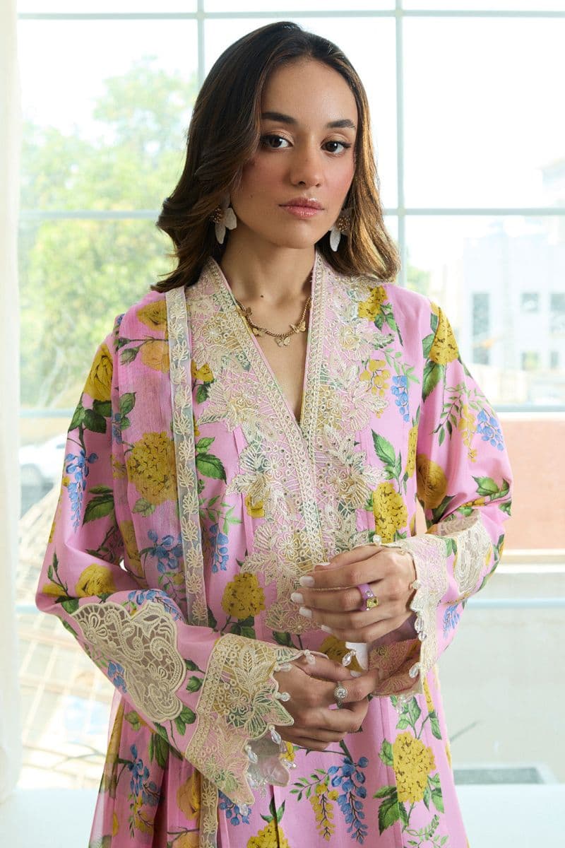 BLUSH BLOOM – 3PC LAWN & CHIFFON LUXURY PRET thumbnail