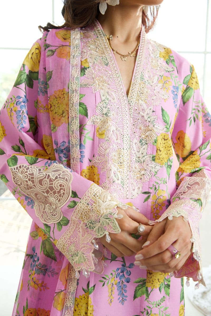 BLUSH BLOOM – 3PC LAWN & CHIFFON LUXURY PRET thumbnail