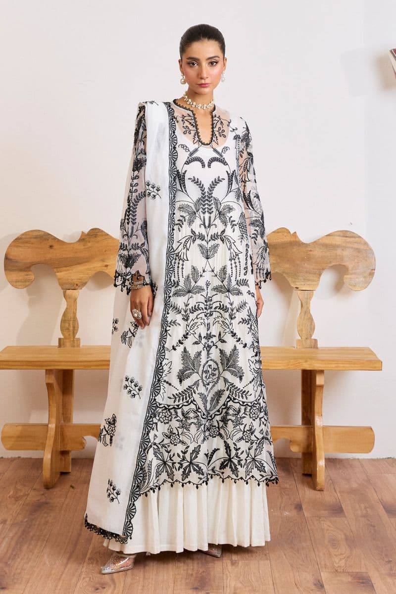 ZEENAT– 3PC ORGANZA,LAWN& PAPER COTTON LUXURY PRET thumbnail
