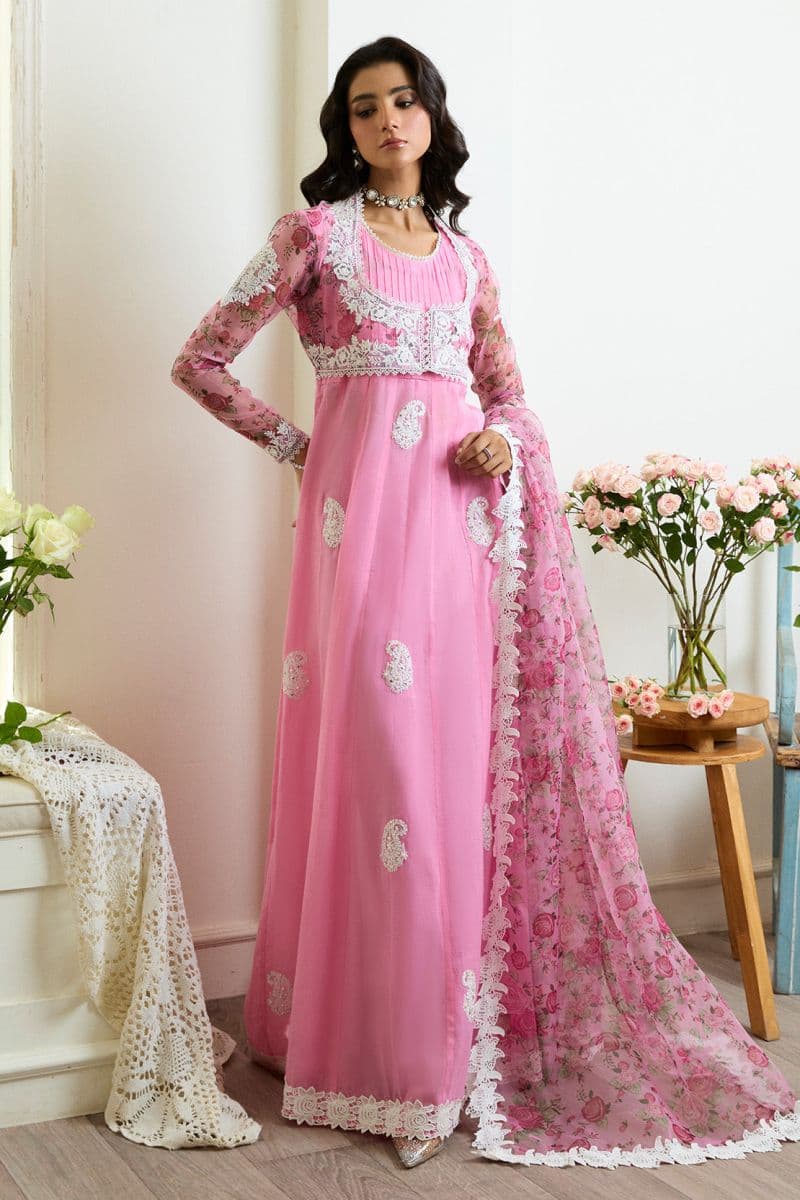 NAZAARA – 3PC PAPER COTTON & ORGANZA LUXURY PRET thumbnail