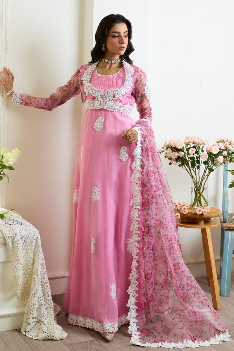 NAZAARA – 3PC PAPER COTTON & ORGANZA LUXURY PRET thumbnail