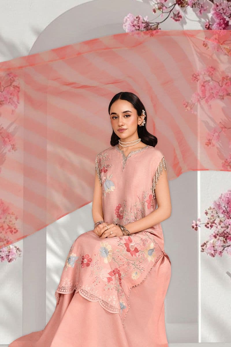 ANMOL – 3PC RAWSILK, LAWN & ORGANZA EID FESTIVE PRET thumbnail