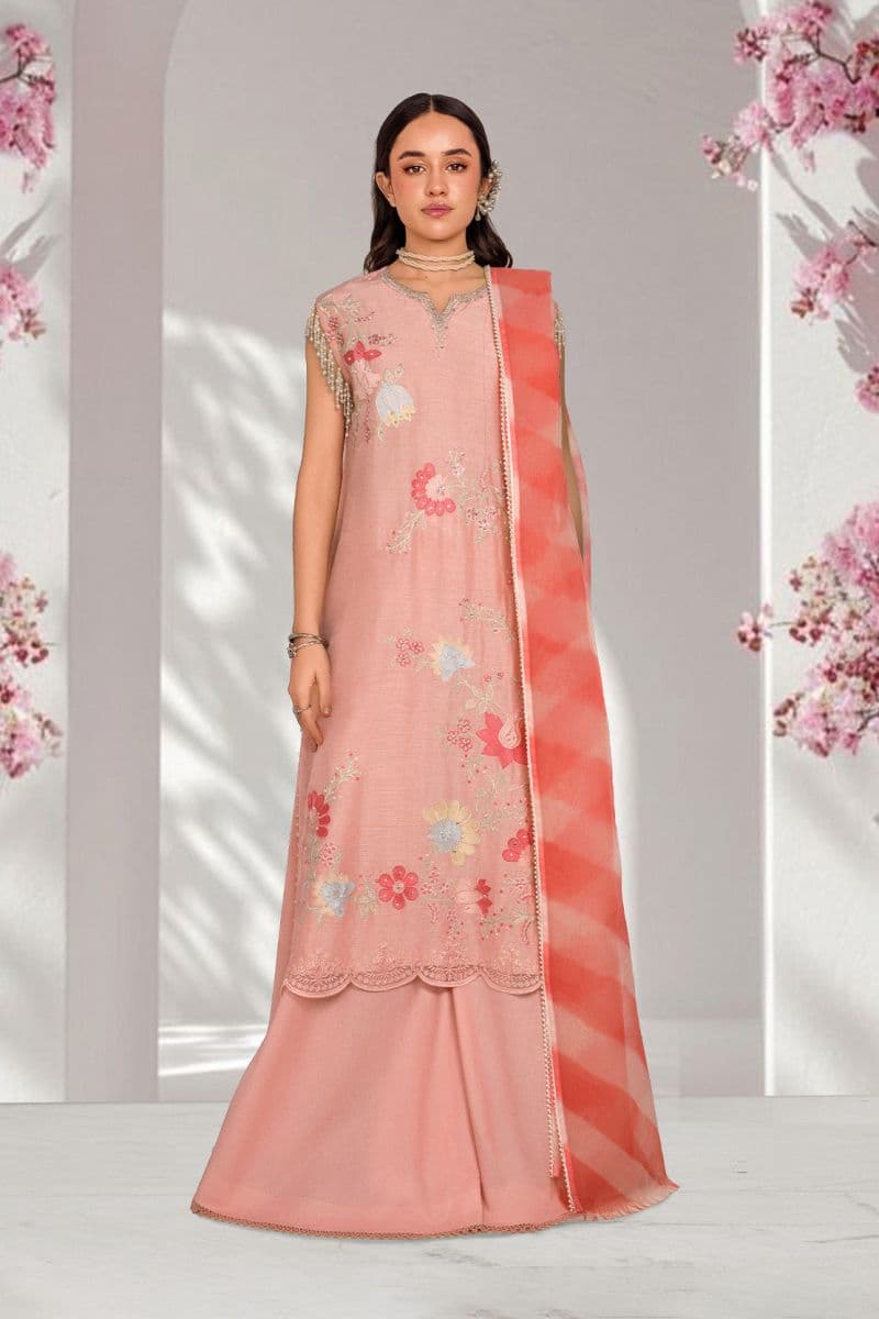 ANMOL – 3PC RAWSILK, LAWN & ORGANZA EID FESTIVE PRET thumbnail