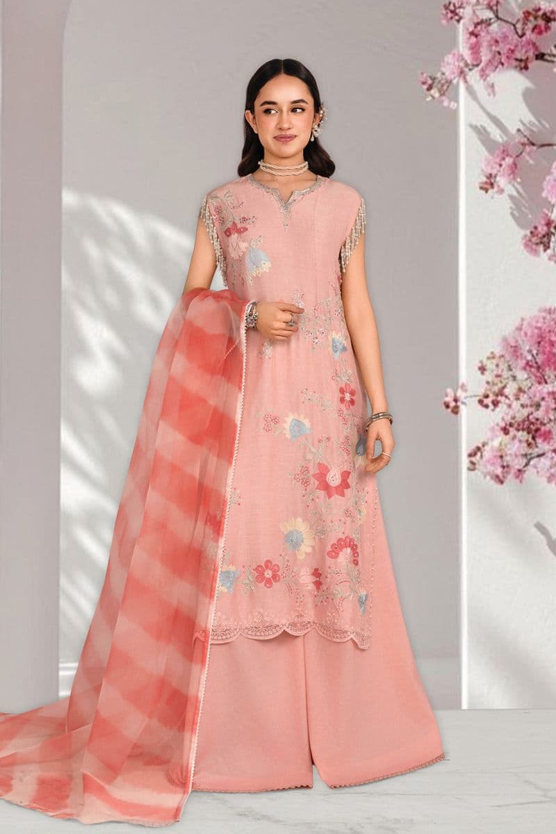 ANMOL – 3PC RAWSILK, LAWN & ORGANZA EID FESTIVE PRET thumbnail