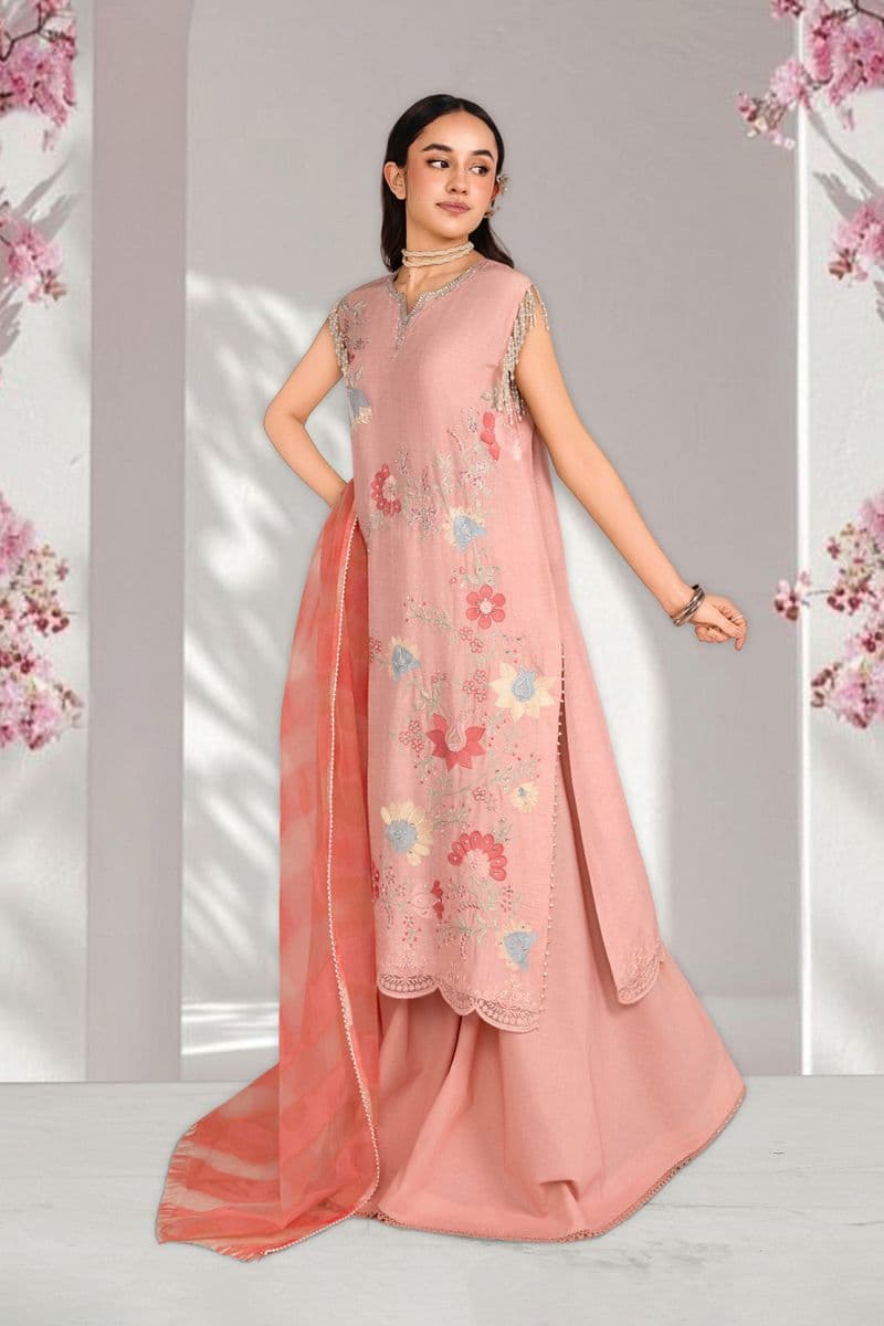 ANMOL – 3PC RAWSILK, LAWN & ORGANZA EID FESTIVE PRET thumbnail