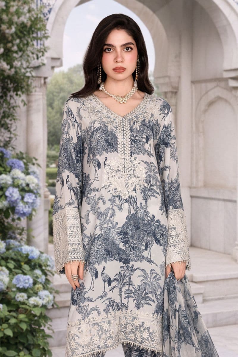 QURBAT – 3PC GRIP & CHIFFON EID FESTIVE PRET thumbnail