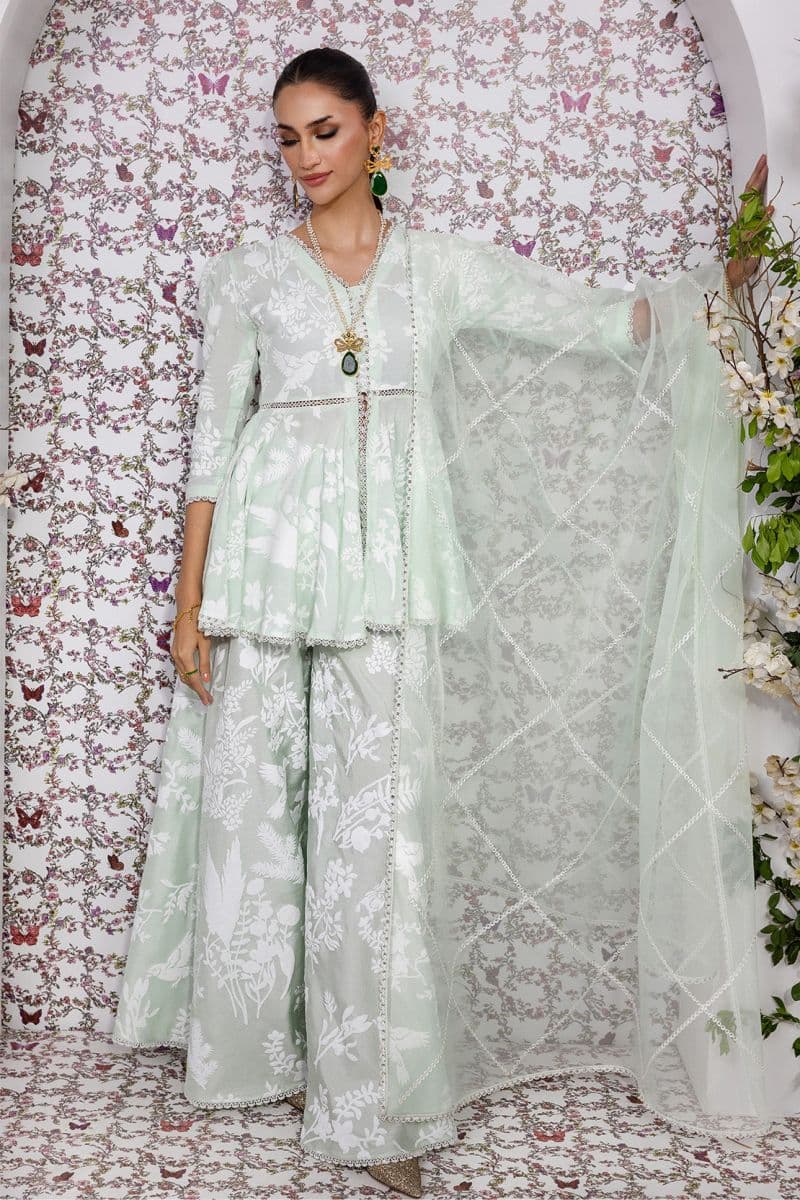 SUNLIT PATELS – 3PC RAWSILK & ORGANZA PRET GRIP/SILK thumbnail